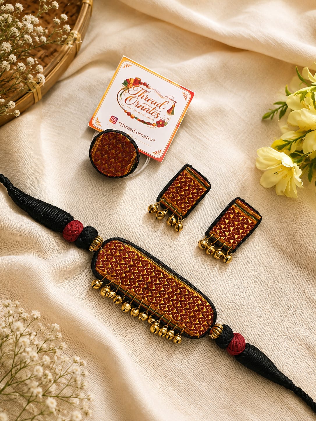 MAROON KHAN CHOKER (खण चोकर) SET