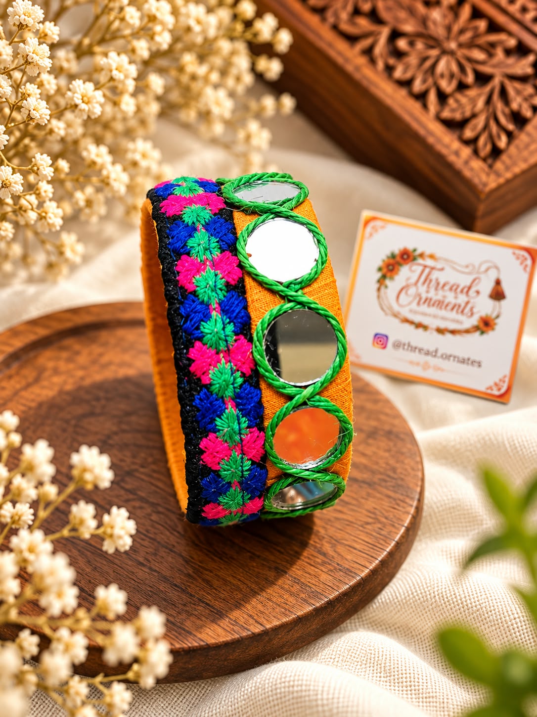MUSTARD MIRROR BANGLE