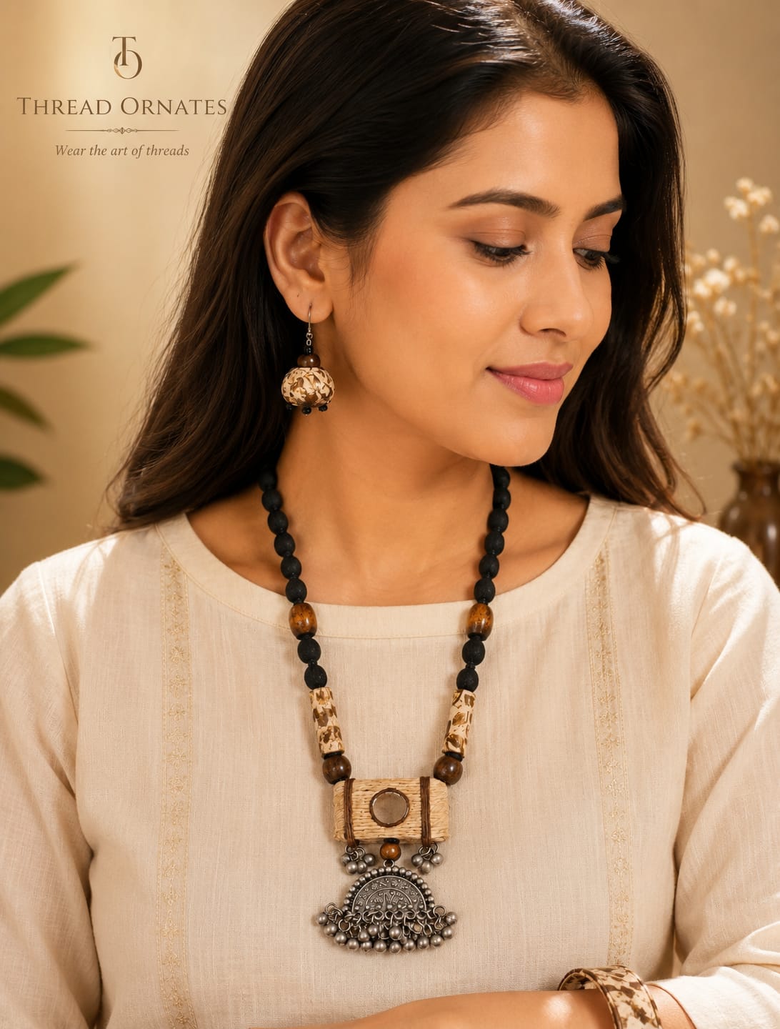 THREADED CHARM NECKLACE