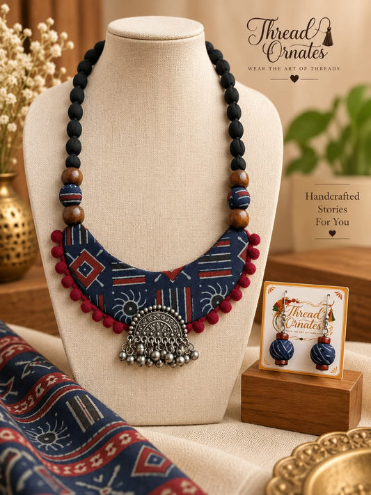 BLUE CHANDRKALA NECKLACE